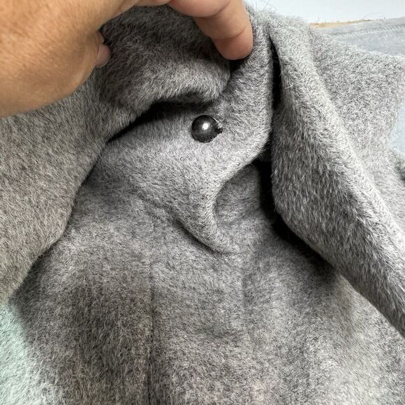 Itala Testino Suri Alpaca Wool Super Soft Jacket Women’s Size L Gray Peru‎ - Picture 7 of 15